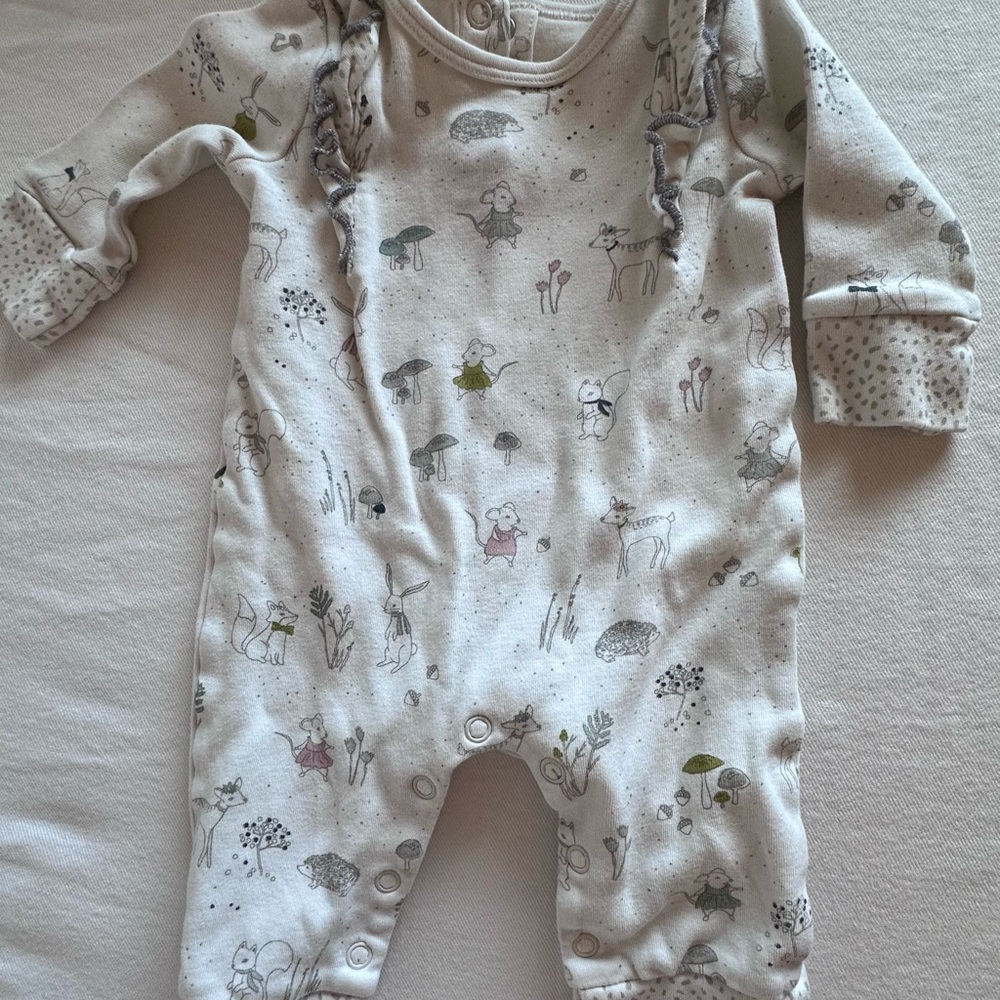 Adorable Cream Baby One Piece